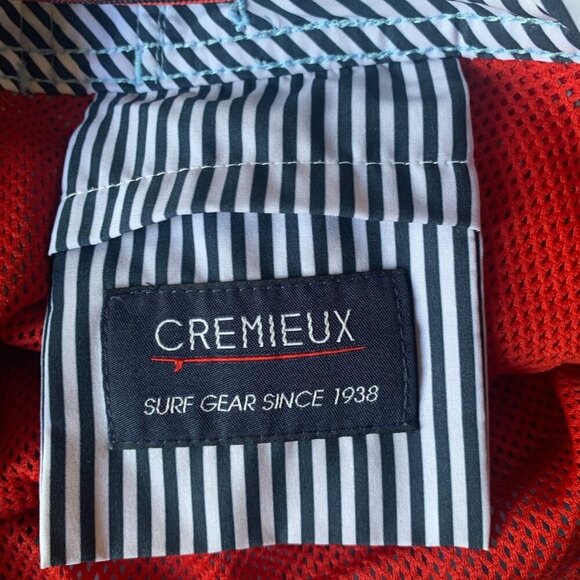 CREMIEUX Lot Of 2 Swim Board Shorts Sz XL 36 Orange & Blue Pockets Drawstring - Picture 15 of 16